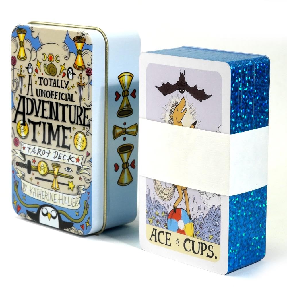 Amazon.com: Atesswy Adventure time Tarot Cards in a tin Box : Toys